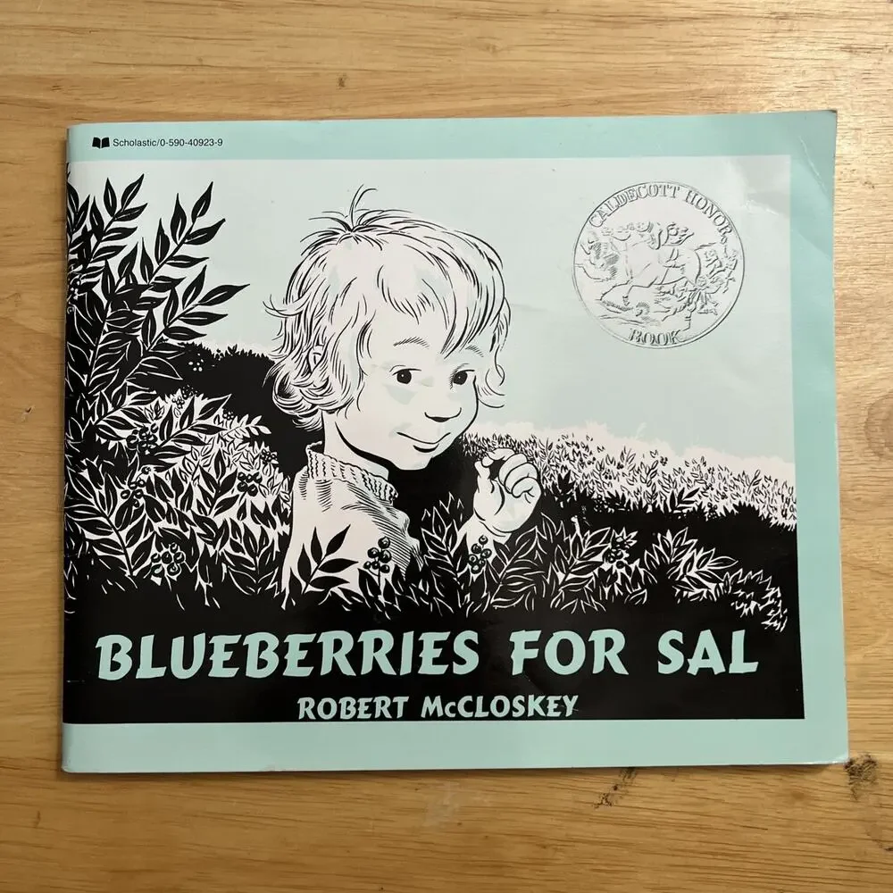 Blueberries For Sal By Robert McCloskey 1987 1st Scholastic Printing Paperback